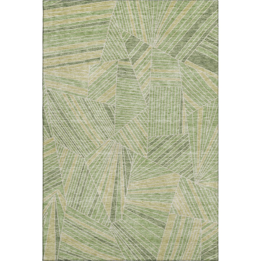 Premium Machine Washable Mayfield AMF915 Green 10' x 14' Rug