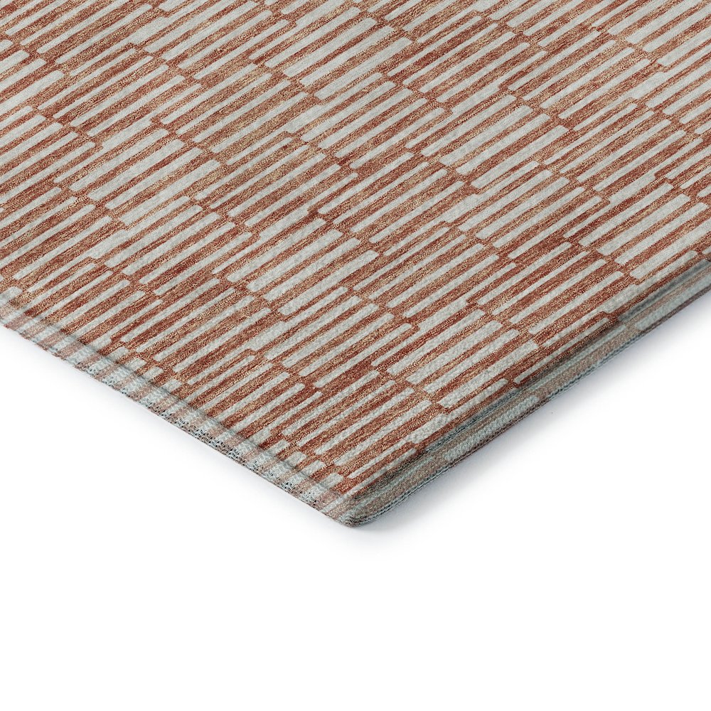 Premium Machine Washable Mayfield AMF918 Salmon 8' x 8' Round Rug