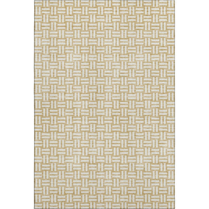Premium Machine Washable Mayfield AMF925 Gold 10' x 14' Rug