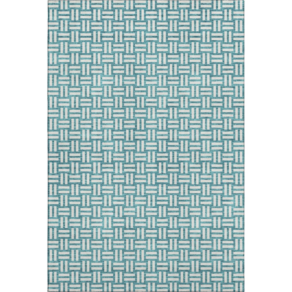 Premium Machine Washable Mayfield AMF925 Teal 10' x 14' Rug