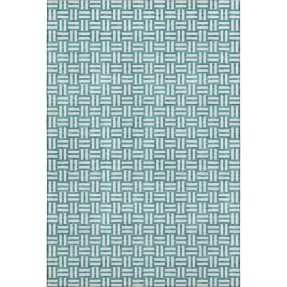 Premium Machine Washable Mayfield AMF925 Teal 10' x 14' Rug
