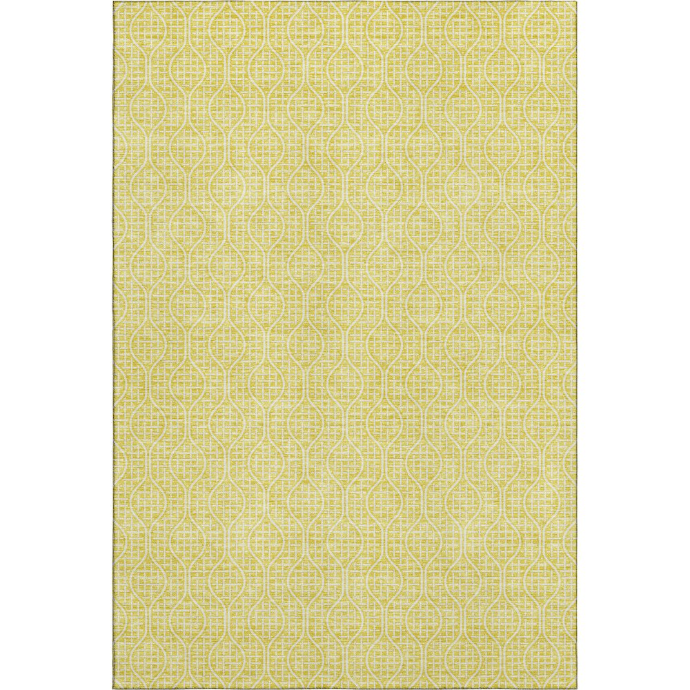 Premium Machine Washable Mayfield AMF926 Yellow 10' x 14' Rug
