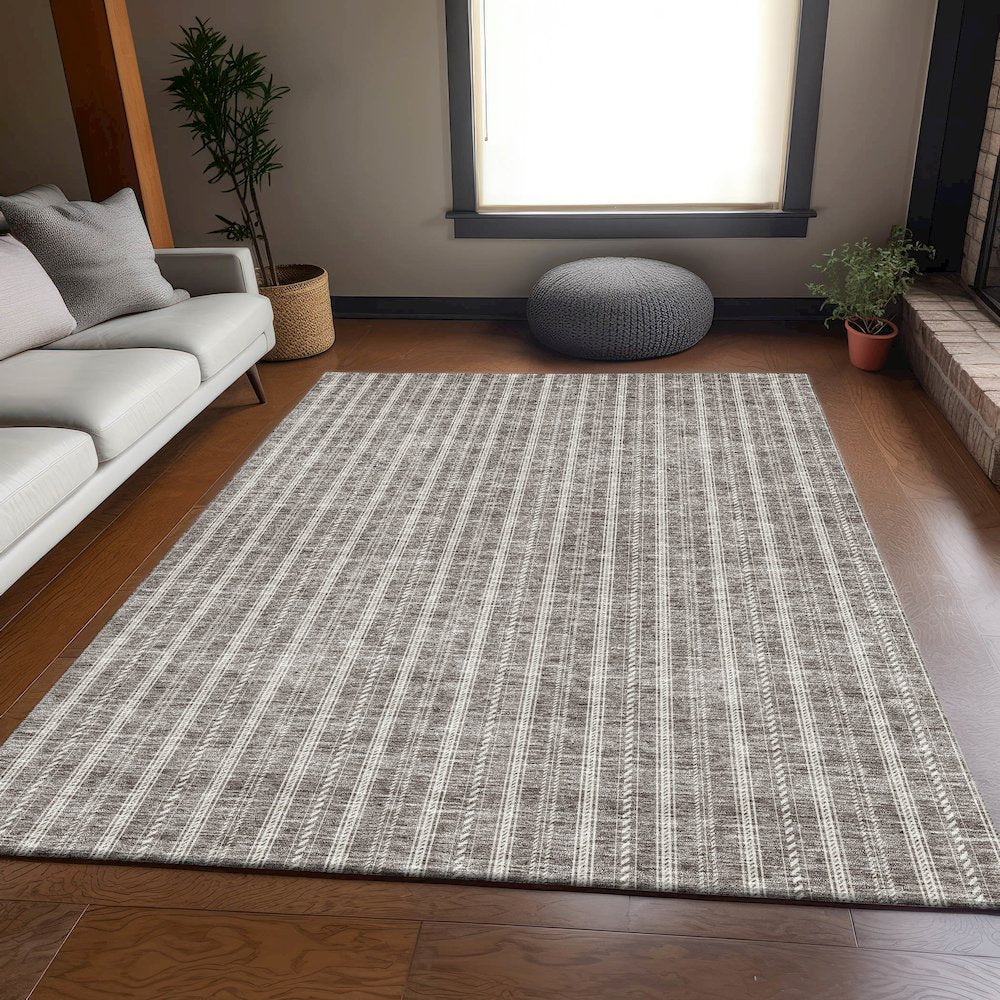 Premium Machine Washable Mayfield AMF929 Taupe 10' x 14' Rug