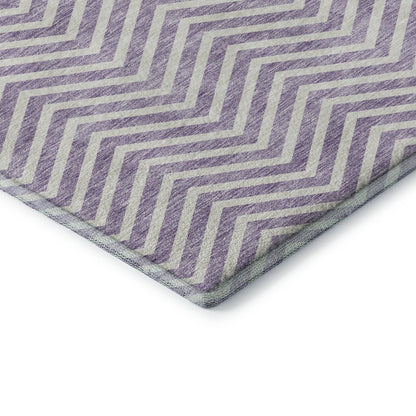 Premium Machine Washable Mayfield AMF934 Lilac 8' x 8' Round Rug