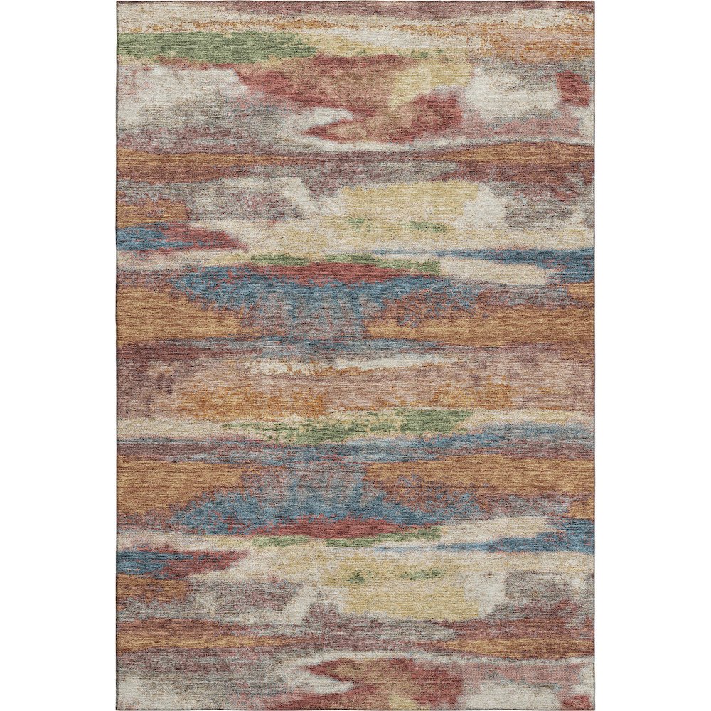 Premium Machine Washable Mayfield AMF942 Paprika 10' x 14' Rug