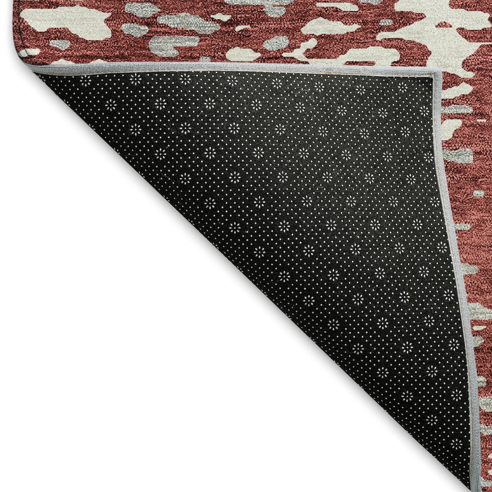 Premium Machine Washable Mayfield AMF949 Garnet 8' x 8' Round Rug