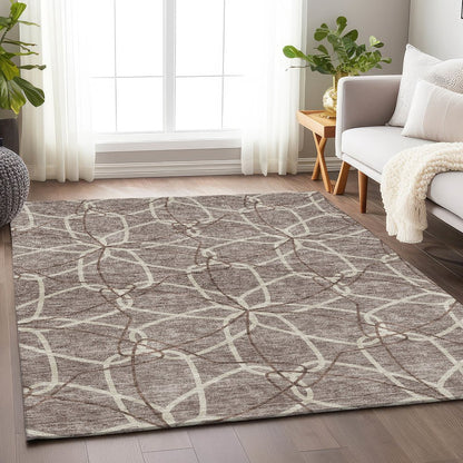 Premium Machine Washable Mayfield AMF950 Taupe 10' x 14' Rug