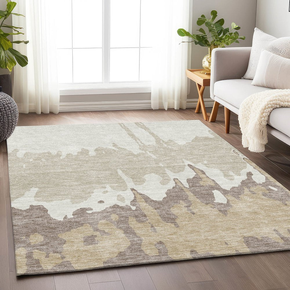 Premium Machine Washable Mayfield AMF961 Ivory 10' x 14' Rug