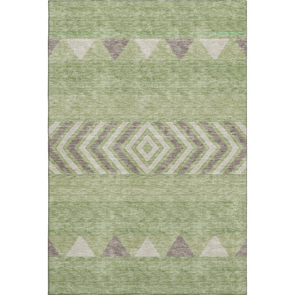 Premium Machine Washable Mayfield AMF965 Green 10' x 14' Rug