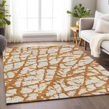 Premium Machine Washable Mayfield AMF972 Copper 10' x 14' Rug