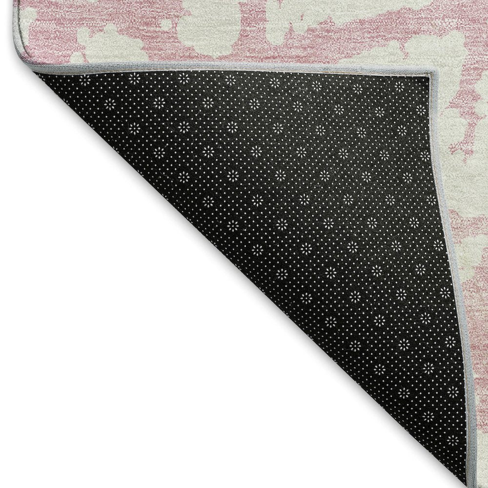 Premium Machine Washable Mayfield AMF972 Pink 8' x 8' Round Rug