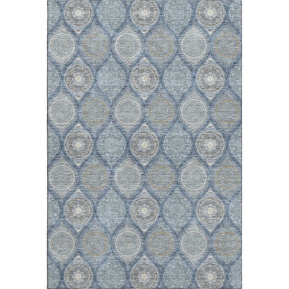 Premium Machine Washable Mayfield AMF976 Navy 10' x 14' Rug