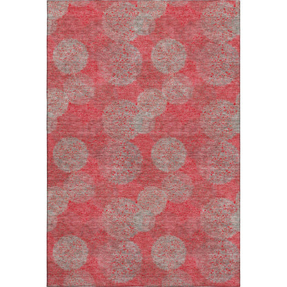 Premium Machine Washable Mayfield AMF977 Red 10' x 14' Rug