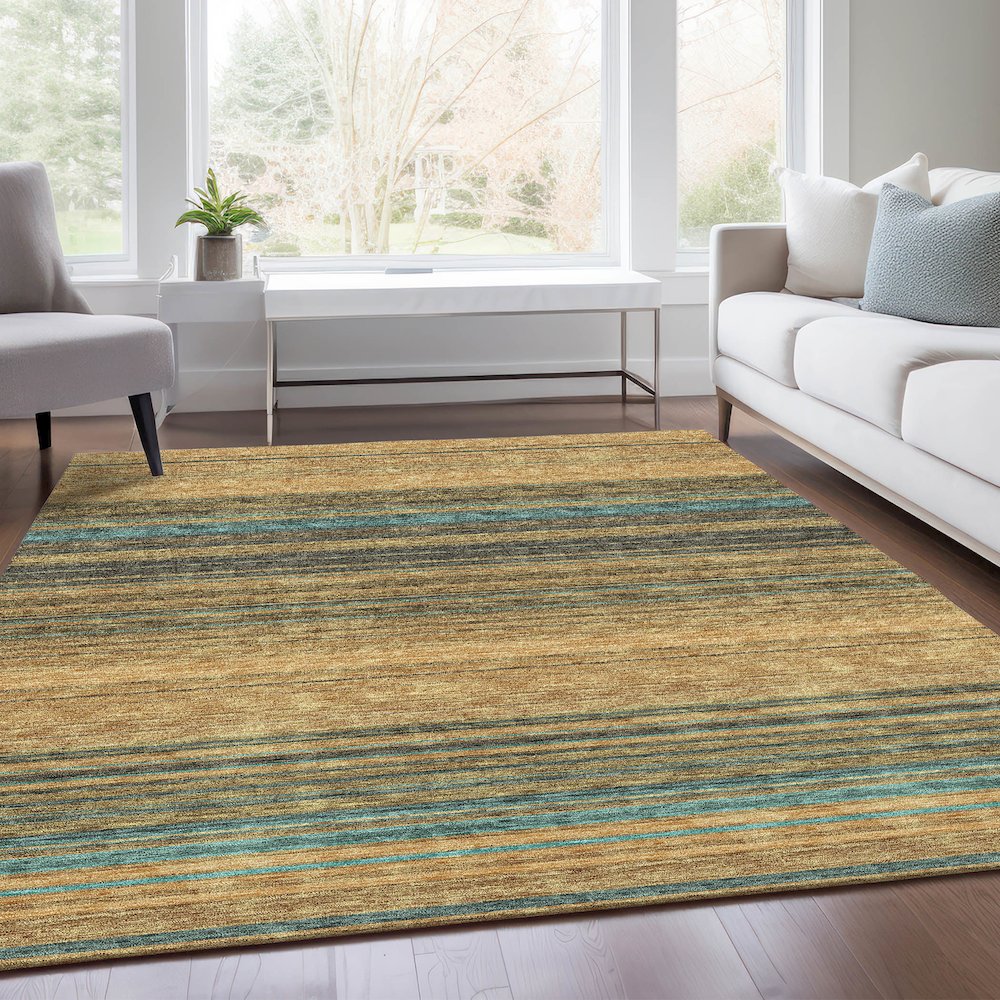 Premium Machine Washable Mayfield AMF979 Wheat 10' x 14' Rug