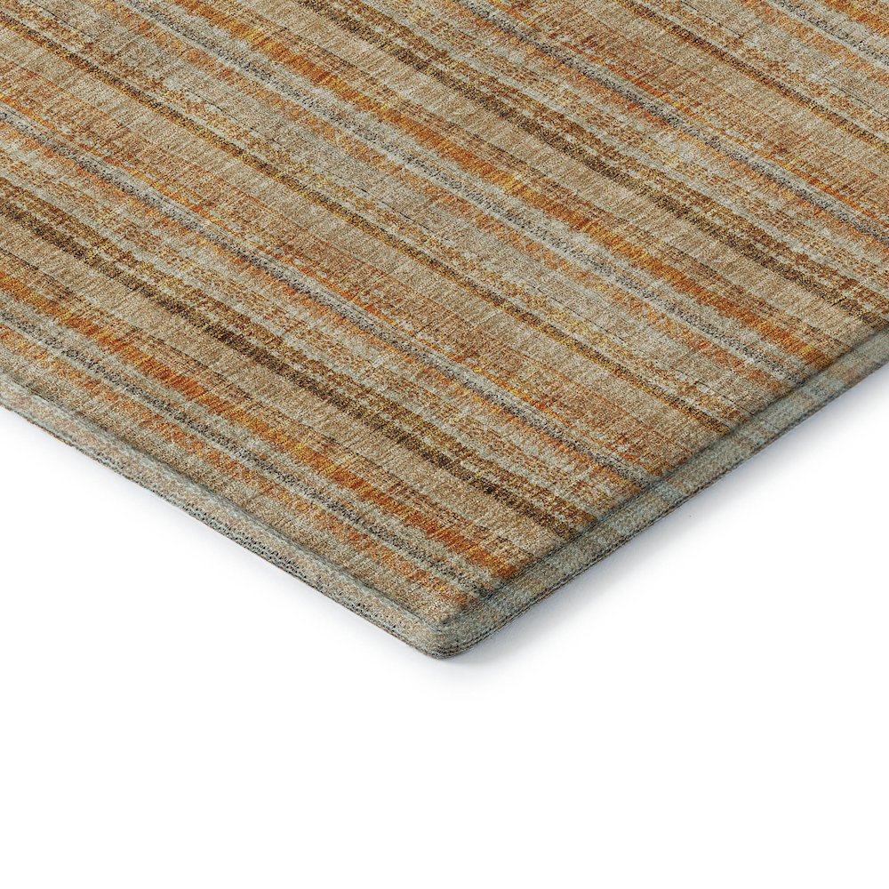 Premium Machine Washable Mayfield AMF982 Peach 8' x 8' Round Rug