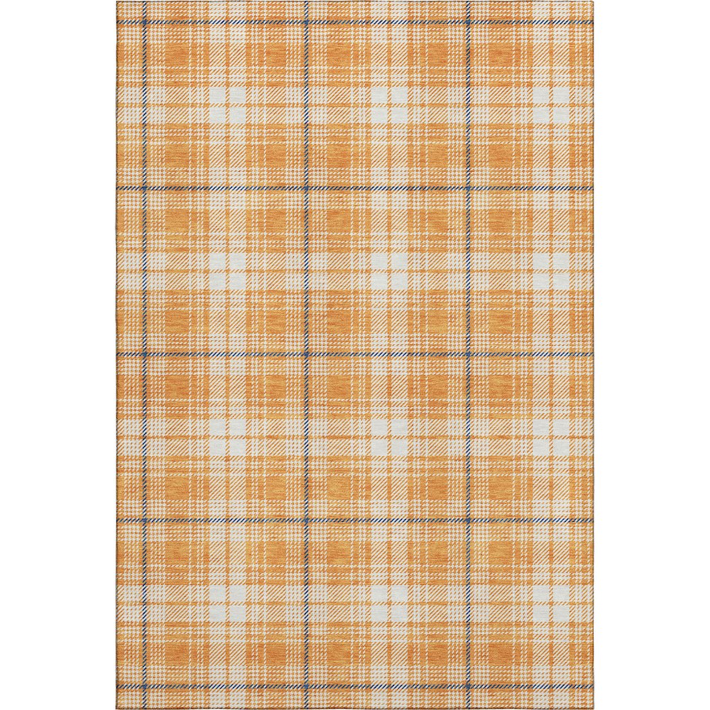 Premium Machine Washable Mayfield AMF993 Orange 10' x 14' Rug