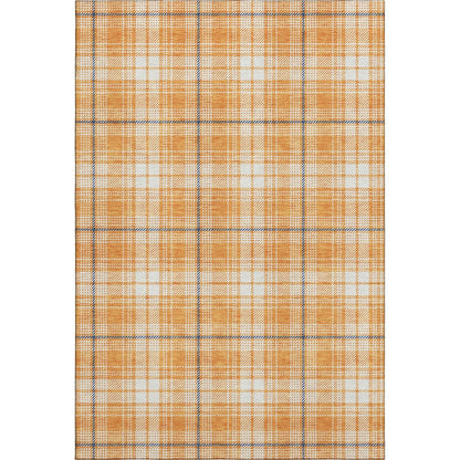 Premium Machine Washable Mayfield AMF993 Orange 10' x 14' Rug