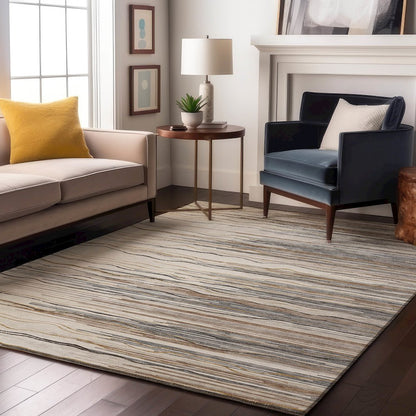 Premium Machine Washable Mayfield AMF996 Ivory 10' x 14' Rug