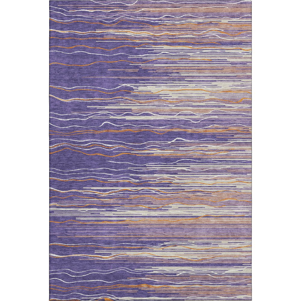 Premium Machine Washable Mayfield AMF996 Purple 10' x 14' Rug