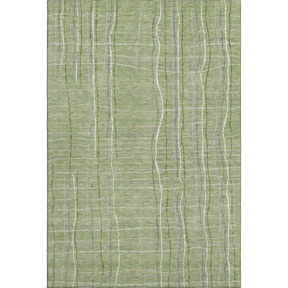 Premium Machine Washable Mayfield AMF998 Green 10' x 14' Rug