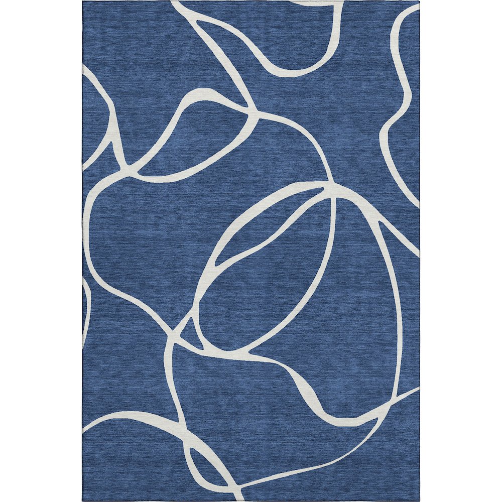 Premium Machine Washable Mayfield AMF999 Navy 10' x 14' Rug