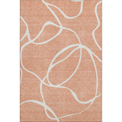 Premium Machine Washable Mayfield AMF999 Salmon 10' x 14' Rug