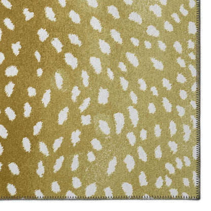 Indoor/Outdoor Mali ML3 Gold Washable 2'3" x 12' Runner Rug
