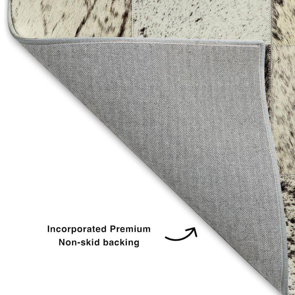 Luxury Washable Indoor/Outdoor Bozeman Cream 8' x 8' Round Rug