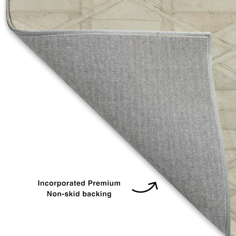 Luxury Washable Indoor/Outdoor Bozeman Linen 8' x 8' Round Rug
