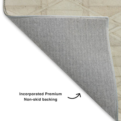 Luxury Washable Indoor/Outdoor Bozeman Linen 8' x 8' Round Rug