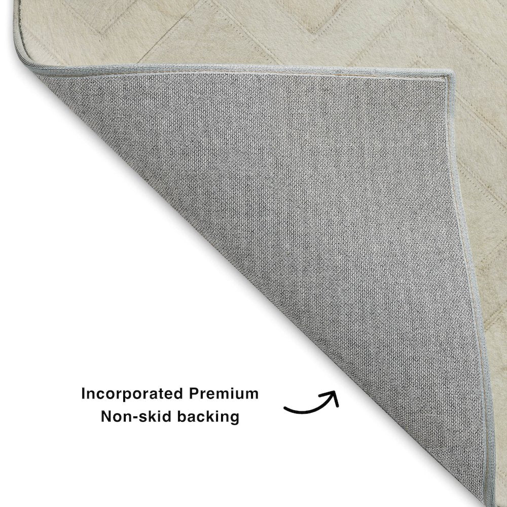 Luxury Washable Indoor/Outdoor Bozeman Linen 8' x 8' Round Rug