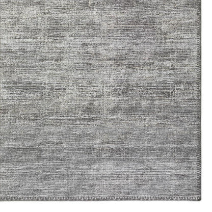 Marston Silver Transitional Striped 5' x 7'6" Area Rug Silver AMA31