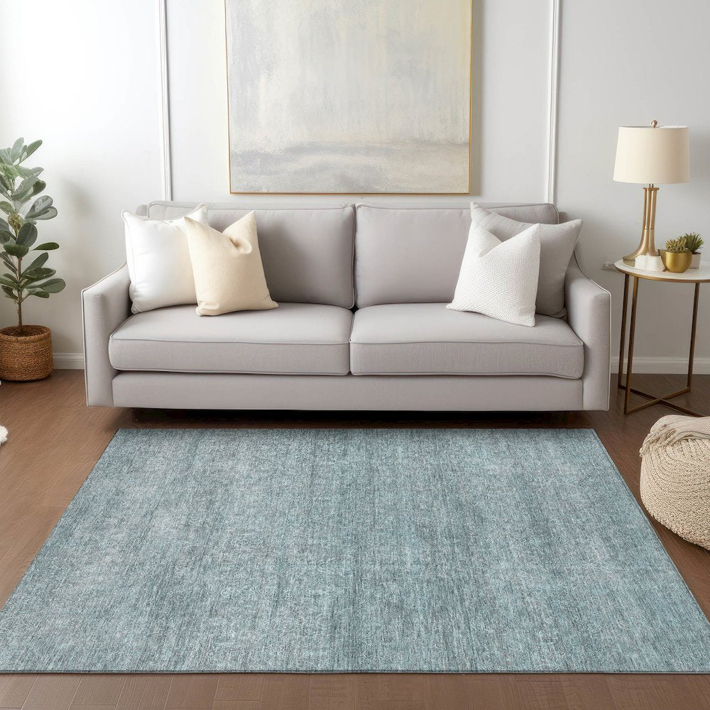Luxury Washable Indoor/Outdoor Burano Seafoam 10' x 14' Rug