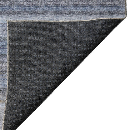 Luxury Washable Indoor/Outdoor Burano Blue 8' x 8' Round Rug