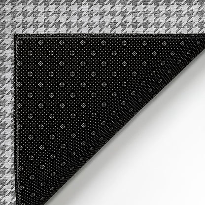 Indoor/Outdoor Hinton HN1 Grey Washable 2'3" x 7'6" Rug