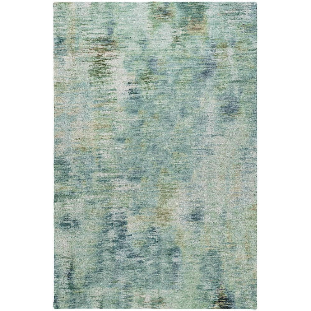 Luxury Washable Indoor/Outdoor Kochi Teal 10' x 14' Rug