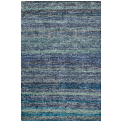 Luxury Washable Indoor/Outdoor Kochi Blue 10' x 14' Rug