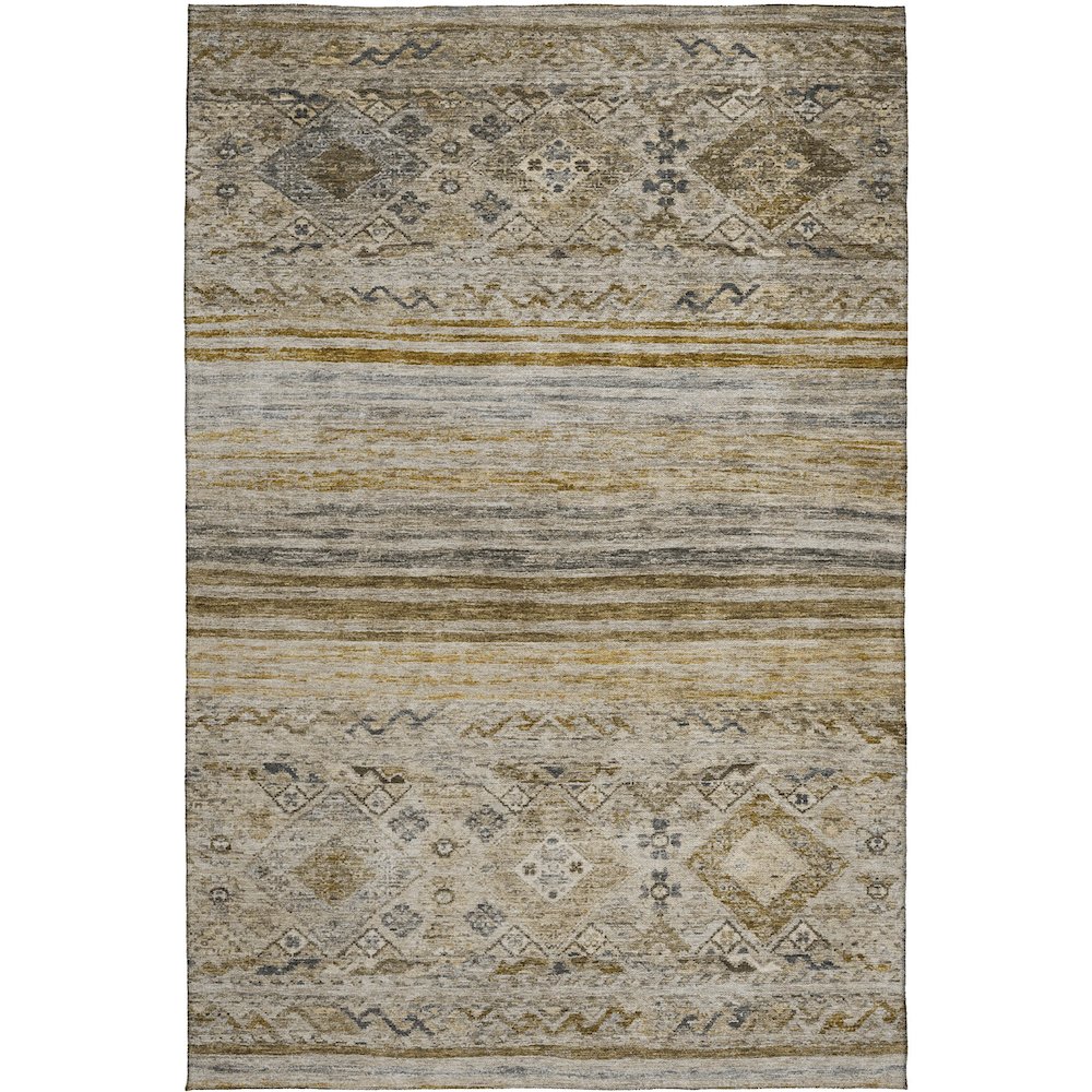 Indoor/Outdoor Karaj Brown 10' x 14' Rug