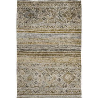 Indoor/Outdoor Karaj Brown 10' x 14' Rug