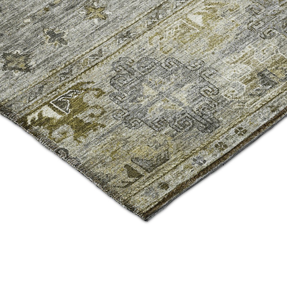 Indoor/Outdoor Karaj Pewter 8' x 8' Round Rug