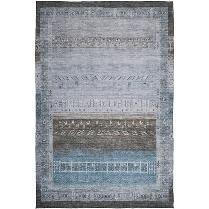Indoor/Outdoor Karaj Blue 10' x 14' Rug