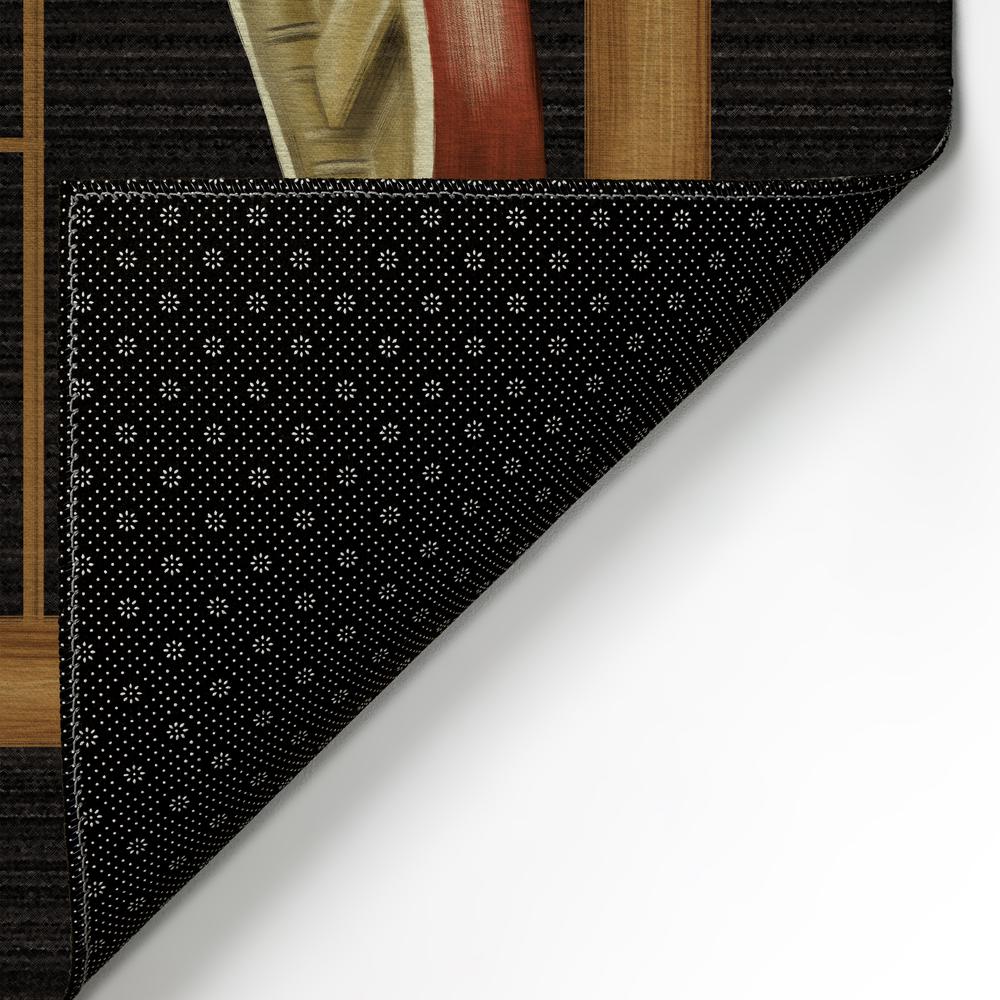 Indoor/Outdoor Excursion EX4 Black Washable 8' x 10' Rug