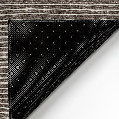 Indoor/Outdoor Laidley LA1 Chocolate Washable 2'3" x 7'6" Rug