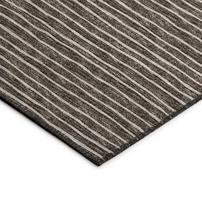 Indoor/Outdoor Laidley LA1 Chocolate Washable 2'3" x 7'6" Rug