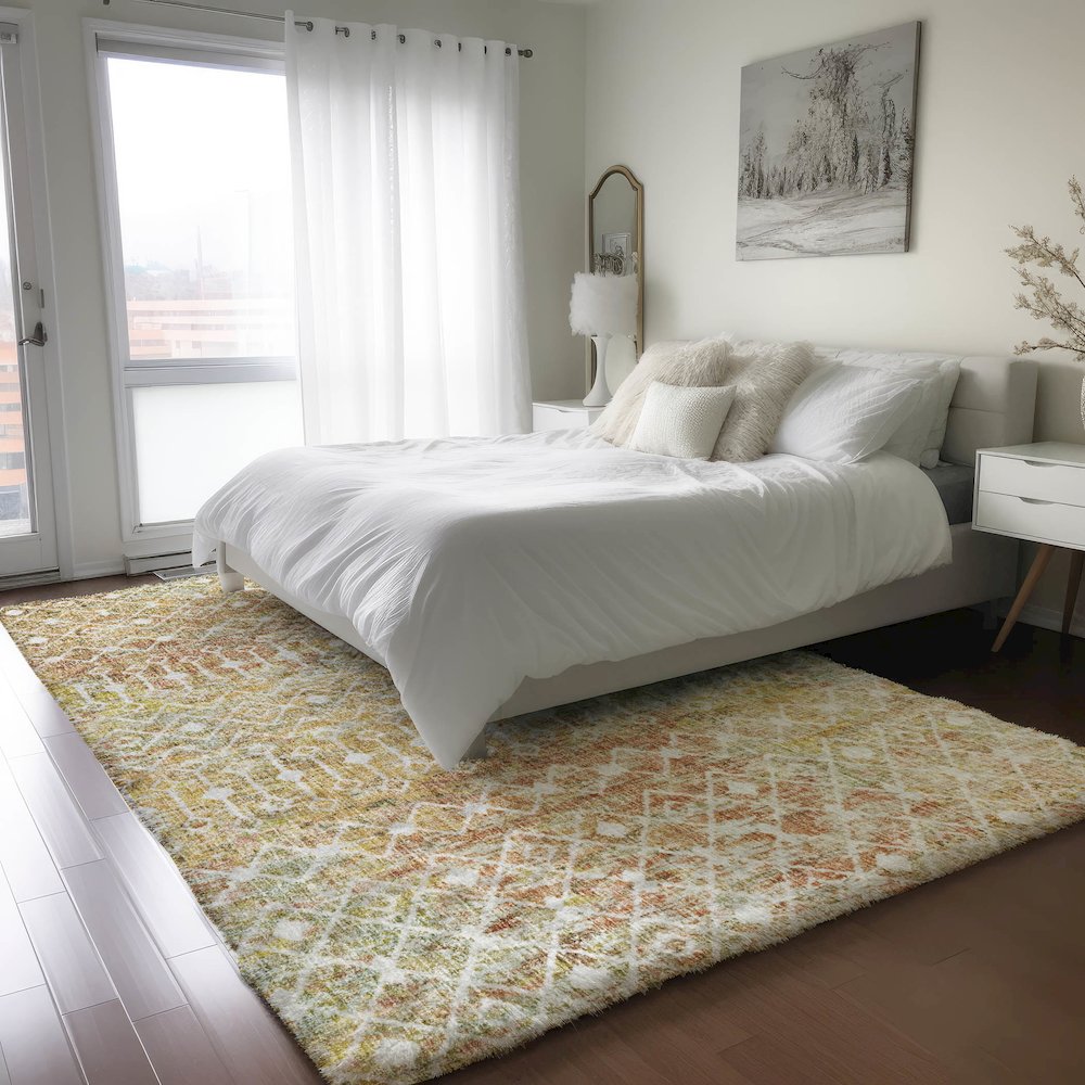 Luxury Washable Lorenzo Peach 10' x 14' Rug
