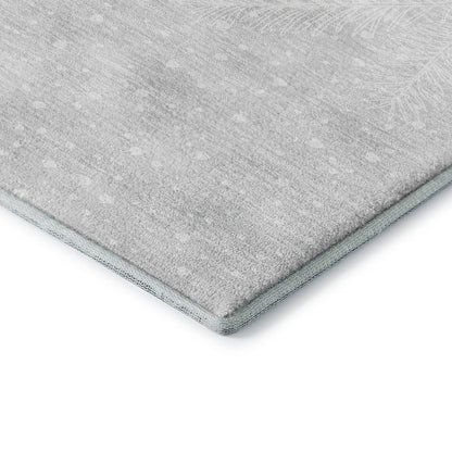 Luxury Washable Indoor/Outdoor Merry & Bright Flannel 8' x 8' Round Rug