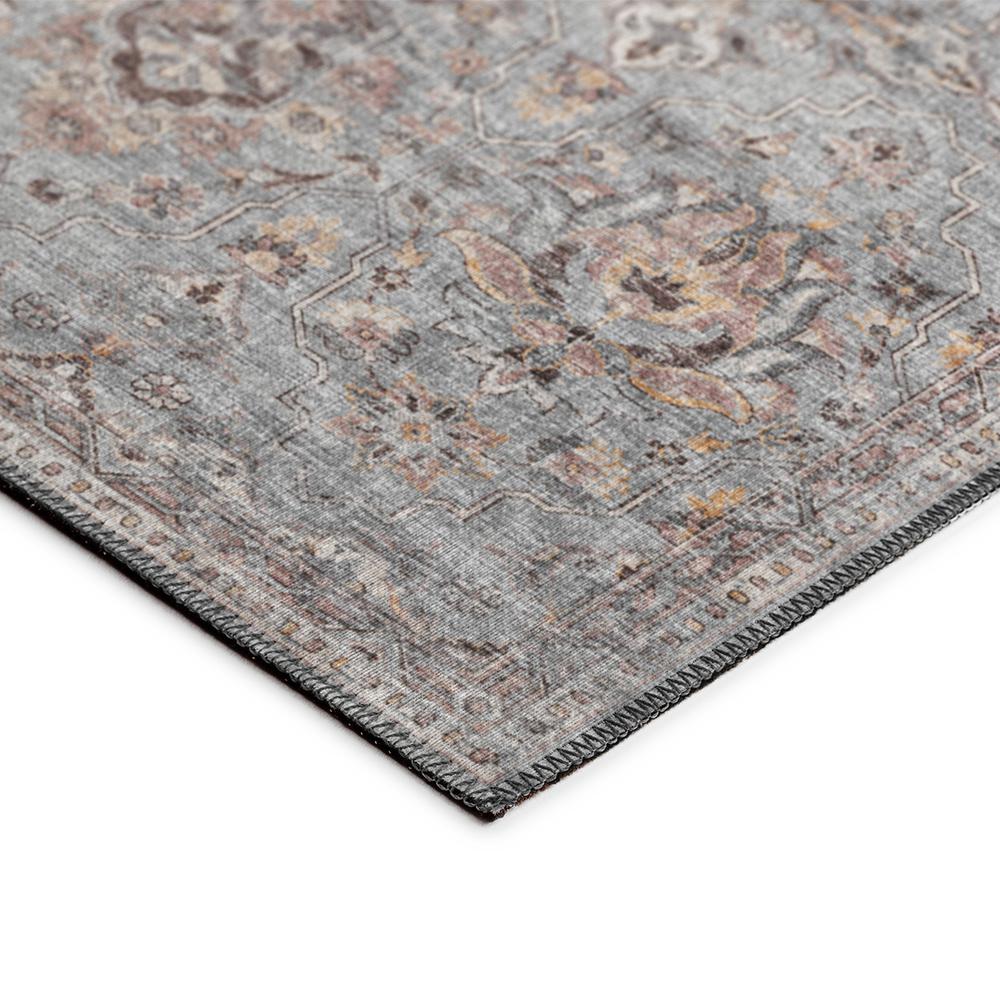Indoor/Outdoor Marbella MB4 Silver Washable 2'3" x 7'6" Runner Rug