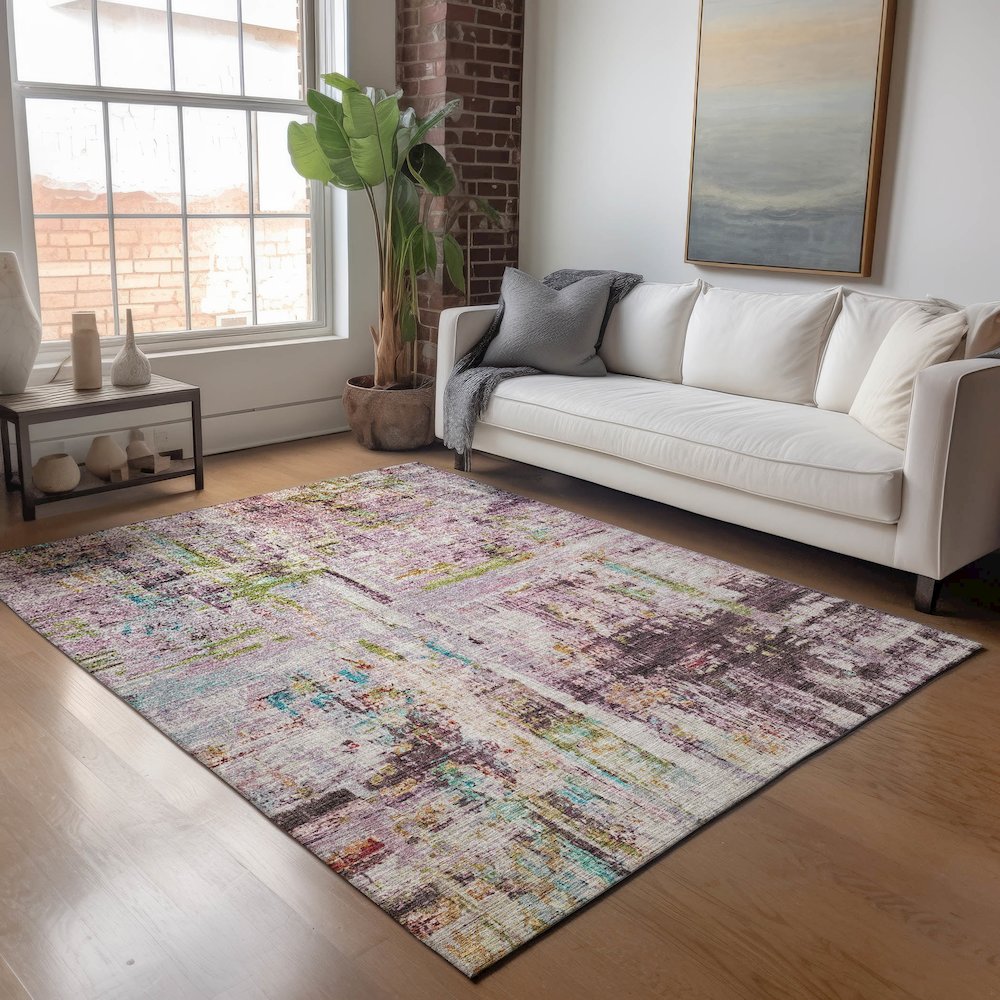 Indoor/Outdoor Nouveau Lavender 10' x 14' Rug