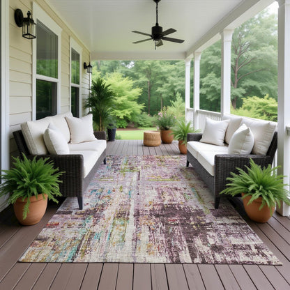 Indoor/Outdoor Nouveau Lavender 10' x 14' Rug