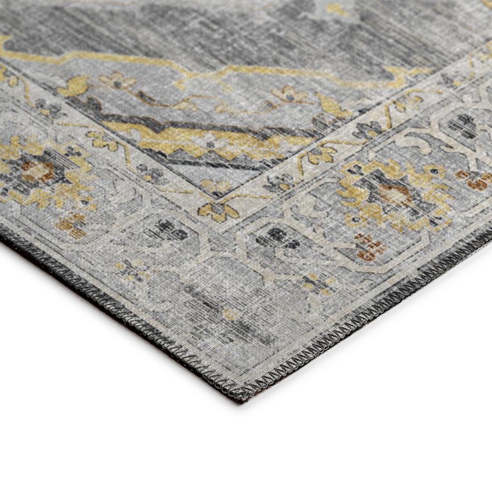 Indoor/Outdoor Marbella MB1 Grey Washable 2'3" x 12' Runner Rug